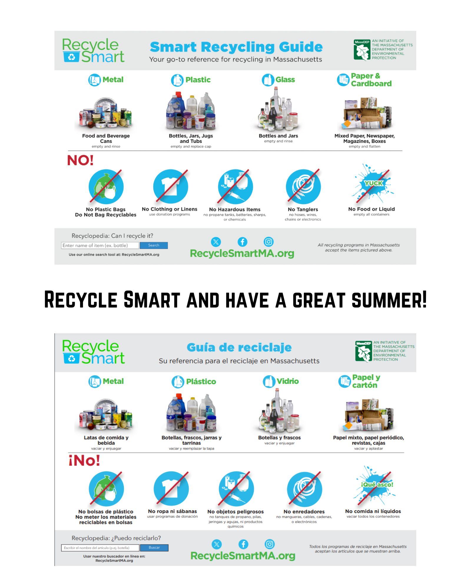 Recycle Smart this Summer!