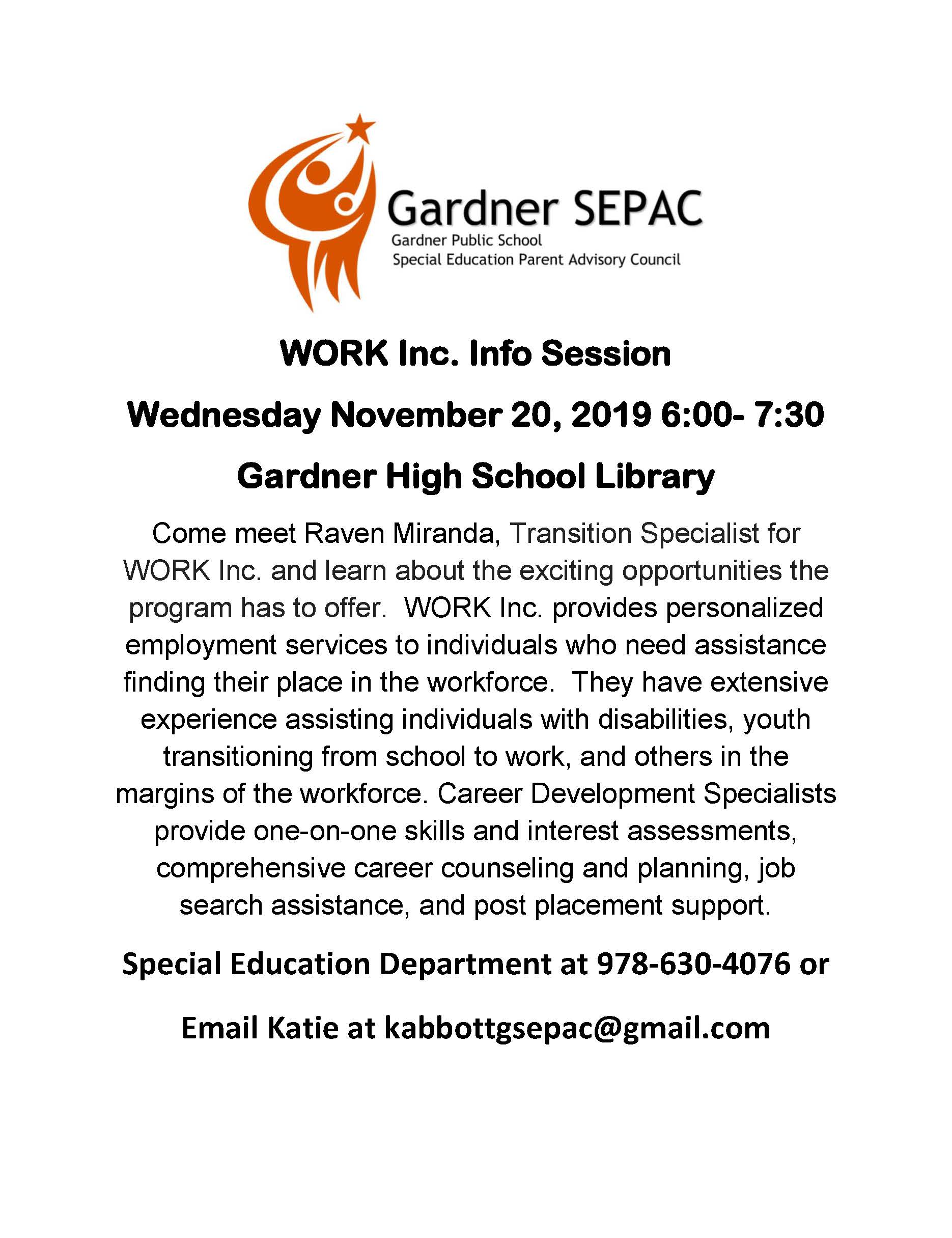 Gardner SEPAC november 19