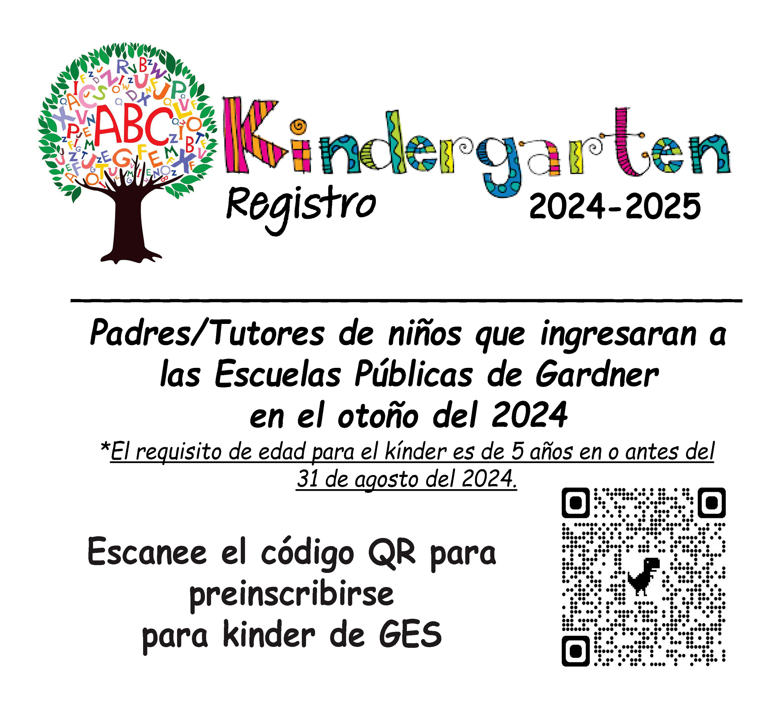 Spanish K pre-reg QR code
