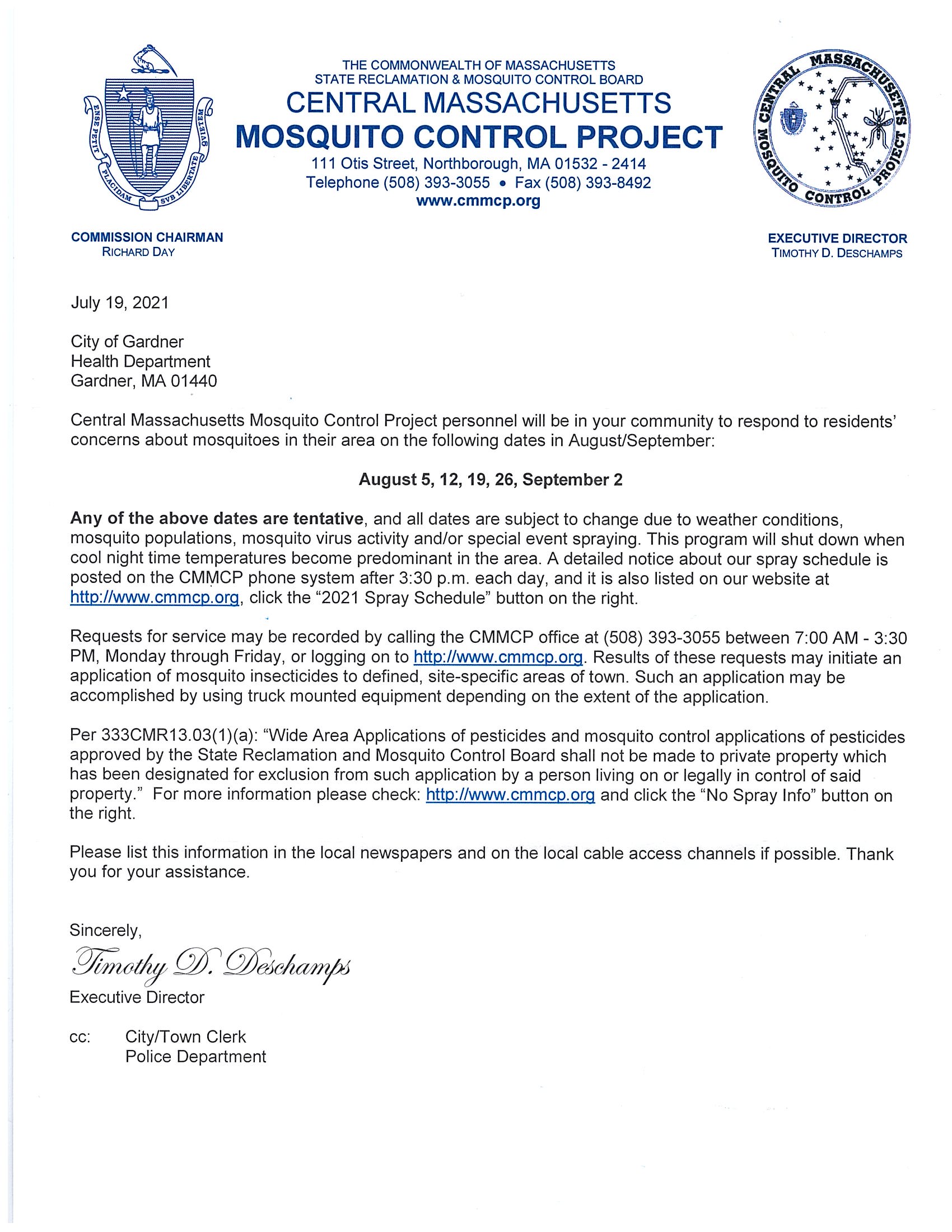 Mosquito Control 7-19-21